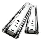 Corrediça trilho Telescópica 300mm pl1 Gaveta Com Parafusos Cromada
