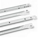 Corrediças para gaveta Hodyludy 55 lb, 56 cm, branco, fechamento suave Corrediças para gaveta Hodyludy 55 lb, 56 cm, branco, fechamento suave