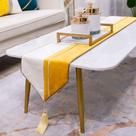 Corredor de mesa Avigers Decorative Luxury, amarelo, branco, ouro Corredor de mesa Avigers Decorative Luxury, amarelo, branco, ouro