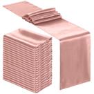 Corredor de mesa Bencailor 30x275cm, cetim, rosa claro, 24 unidades Corredor de mesa Bencailor 30x275cm, cetim, rosa claro, 24 unidades