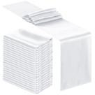 Corredor de mesa Bencailor Satin 30 x 275 cm branco (pacote com 24)