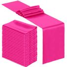 Corredor de mesa Bencailor Satin 30 x 275 cm rosa choque (24 unidades)