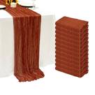 Corredor de mesa de terracota Seveups, pacote com 12 unidades, 55 x 300 cm, poliéster