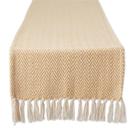 Corredor de mesa DII Woven Basic Chevron 15x108cm Honey Gold