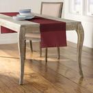 Corredor de mesa LA Linen Poliéster Poplin 35x275cm Borgonha P17