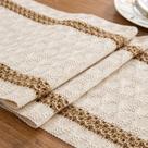Corredor de mesa Niviy Boho 183 cm de algodão e linho, Páscoa, primavera Corredor de mesa Niviy Boho 183 cm de algodão e linho, Páscoa, primavera