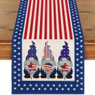 Corredor de mesa Patriotic American Gnome Dia da Independência 183 cm