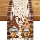 Corredor de mesa SHADIORA Coffee Time Farmhouse Retro Brown