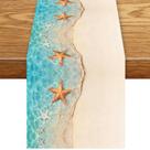 Corredor de mesa SHADIORA Summer Ocean Starfish Blue 33x274cm Corredor de mesa SHADIORA Summer Ocean Starfish Blue 33x274cm
