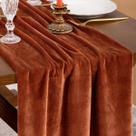 Corredor de mesa Socomi Terracotta Velvet 50x300cm de Natal