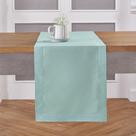 Corredor de mesa Solino Home Pastel Turquesa 229 cm Algodão e Linho