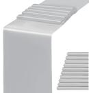Corredor de mesa WENSINL 30x274 cm, prata acetinada, pacote com 10 Corredor de mesa WENSINL 30x274 cm, prata acetinada, pacote com 10