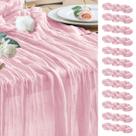 Corredor de mesa Wokceer, pacote com 12, 89 cm x 305 cm, rosa corado