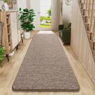 Corredor Runner Chicrug 61x183cm Espuma Viscoelástica de Pelo Bajo Marrón Blanco Corredor Runner Chicrug 61x183cm Espuma Viscoelástica de Pelo Bajo Marrón Blanco