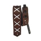 Correia Alça Guitarra Baixo Violão DG 02 Marrom Escuro - Basso