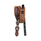 Correia Alça para Violão Guitarra Baixo Basso Country material sintético Marrom Ajustável - Basso
