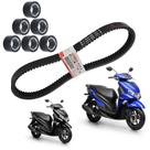 Correia Cvt + Rolete Contra Peso Fluo 125 2023 2024 2025