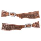 Correia de Espora em Couro Marrom Top Equine 38447