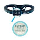 Correia Poly V 6PJE616 Multi V - Compatível com Lavadora Newmaq New Up 12Kg - Código 27007 - 6 Nervuras