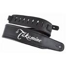 Correia Takamine TBS65 Luxo Couro - Preta Correia Takamine TBS65 Luxo Couro - Preta