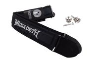 Correia Violão Guitarra Baixo Acolchoada MEGADETH com Par de Roldanas Correia Violão Guitarra Baixo Acolchoada MEGADETH com Par de Roldanas