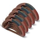 Correias de lixar POWERTEC 1/2 x 18 polegadas 50PK 40/80/120/180/240 Grits