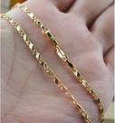 Corrente 18K 2mm Colar Flat Unissex - Banhado a Ouro tamanho:65 cm
