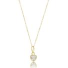Corrente Americana Feminina Ouro 18k 750 Pingente Coração