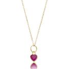 Corrente Americana Feminina Ouro 18k 750 Pingente Coração Corrente Americana Feminina Ouro 18k 750 Pingente Coração