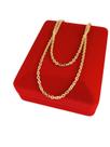 Corrente Banhada a Ouro 40cm Elo Argola Aberta 0.3mm Bijou Art