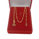 Corrente Banhada a Ouro Elo Cinga-Pura 40 Cm Bijou Art