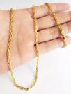 Corrente Banhado A Ouro 18k Cadeado 3mm Super Luxo