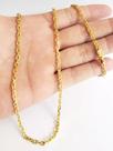 Corrente Banhado A Ouro 18k Cadeado 3mm Super Luxo
