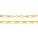 Corrente banhado ouro 3x 24k 18k e 22k masculina fina rommanel fio grumet dupla med 60 cm ouro 18k 530490