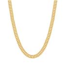 Corrente banhado ouro 3x 24k 18k e 22k masculina grossa rommanel grumet duplo banhado ouro 60cm 530749