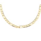 Corrente banhado ouro 3x 24k 18k e 22k masculina rommanel 3x1 alternado diamantado 60 cm 531345