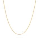 Corrente banhado ouro 3x 24k 18k e 22k unissex fina rommanel 3x1 50 cm 532411