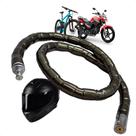 Corrente Cadeado Articulado Trava Para Motos 22MM X 1200MM Da Pra Bike Estepe Anti Furto Cabo De Aço