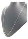 Corrente Cadeado longa 60cm 2mm Largura banhada Ouro 18k