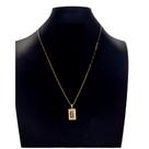Corrente Carti Fecho Lagosta 2mm com incial B Corrente Carti Fecho Lagosta 2mm com incial B