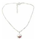 Corrente Choker Prata 925 35cm A 40 Cm Ping. Sol