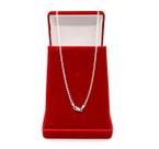Corrente Colar Cadeado Prata 925 Masculina Cordão 2.6mm 60cm Maciça