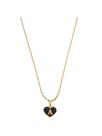 Corrente Colar Cordão Feminino Pingente Coração Paz e Amor Letra Inicial A Personalizado Banhado Em Ouro 18k.