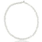 Corrente Colar Elo Estrela Grande 45 cm Prata Legitima 925