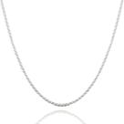 Corrente Colar Feminino Cordão Baiano Prata Maciça 925 45cm
