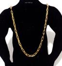 Corrente colar masculino dourado 60cm x 6mm top Corrente colar masculino dourado 60cm x 6mm top
