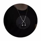 Corrente Colar Pingente Pop Fone Música Acessório Masculino Corrente Colar Pingente Pop Fone Música Acessório Masculino