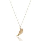 Corrente Com Pingente Asa De Anjo Ouro Amarelo 18 Kl