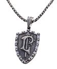Corrente com Pingente Brasão Escudo Medieval Lord Aço Inox
