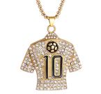 Corrente Com Pingente Camisa 10 Cravejada Futebol Clube